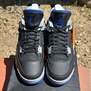 Jordan Athletic Shoes Black and Blue